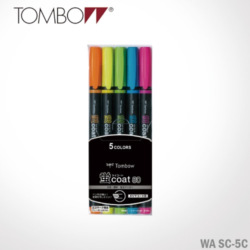 [특가]톰보 코트 80 형광펜 5색세트 WA SC-5C