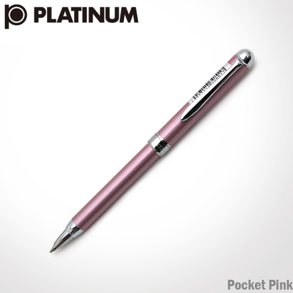 [특가]플래티넘 포켓 핑크 볼펜 0.7mm 레이저각인